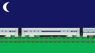 Amtrak P42DC With Long Distance Passing In Night