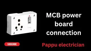 How to make 16A combine board mcb soket with indicator connection at home