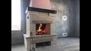 Обзор открытого камина. Коттеджный поселок Рай.Брянск