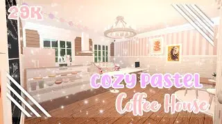 Cozy Pastel Coffee House☕️-roblox bloxburg speedbuild-