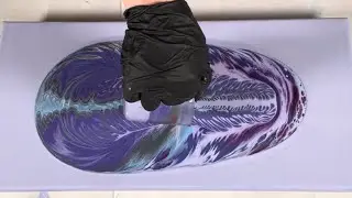 (569) Liquid Mirror Magic - Moving Straight Pour No Silicone - Acrylic Paint Pouring - Fluid Art