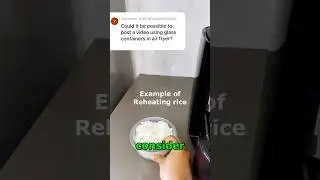 Glass in air fryer / Reheat in air fryer