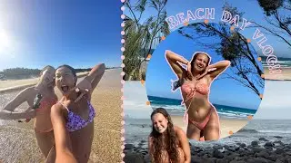 BEACH DAY VLOG!!!! 🌊🐚🌞🏄‍♀️