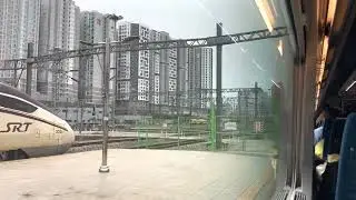 [4K] นั่งรถไฟ KTX ไปปูซาน เกาหลีใต้  ขณะเข้าจอดที่สถานี Dongdaegu | VLOG เงียบให้ชมวิวข้างทาง