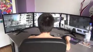Battlefield 3 on 3 monitors using NVIDIA Surround