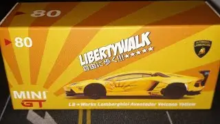 Mini GT LB*Works Lamborghini Aventador #80, Mclaren Senna HK Exclusive #19, Honda Civic Type R #21