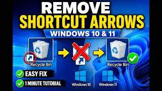 How to Remove Shortcut Arrow (Windows 10 and 11)