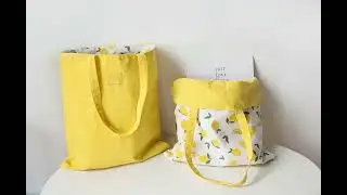 Art double double canvas handbag Canvas bag tote bag Shopping bag Storage bag sundries bag