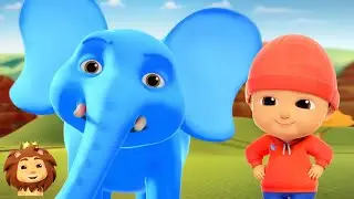 Ek Mota Hathi In Blue Color, एक मोटा हाथी, Titli Udi + More Hindi Classic Nursery Rhymes For Kids