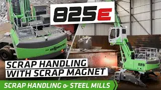SENNEBOGEN 825 Electric Excavator - Scrap Handling with scrap magnet - Germany