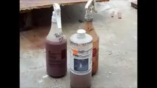 Vertical concrete surface coloring process by  Stone Essence