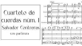 Salvador Contreras - Cuarteto de Cuerdas No. 1 (1934) Score