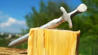 КАК СДЕЛАТЬ САМЫЙ МИНИАТЮРНЫЙ МЕЧ ИЗ МЕТАЛЛА | Making a Mini SWORD From The Game Skyrim