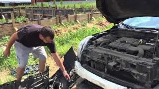 Промывка, чистка, мойка  радиатора кондиционера mazda 3 своими руками
