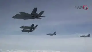 KF-16 escolta de FA-50 Y F-35A ; Ejercicio de ataque a tierra