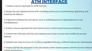 ATM INTERFACE using Java // Codsoft internship // Java Developer  
