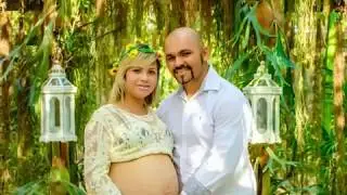 Vídeo e fotos do ensaio fotográfico completo 9 messes de gravidez....