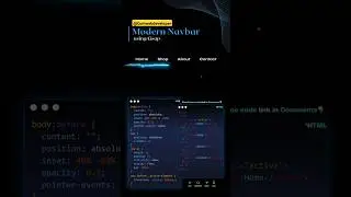mordan Navbar😱 #coding #css #html #python #webdesign #webdevelopment #ytshorts #shorts #viralvideo