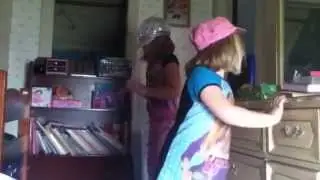 Little sisters dancing