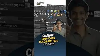Change GIMP Icons Color And Size- So Easy!