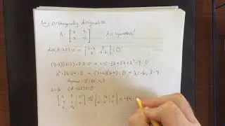 Example of orthogonal diagonalization