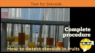 Test for Steroids / Phytochemical screening / Complete procedure part 2