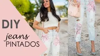 DIY Jeans pintados
