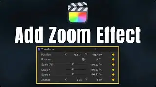 How to do Zoom Effect in Final Cut Pro (Keyframes Tutorial)