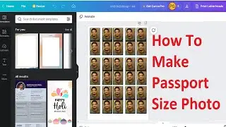How To Make Passport Size Photos without Photoshop | Using Canva | Passport Photo Kaise Banaye