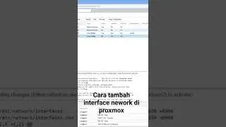 Cara Tambah interface di proxmox ve #kobar #konfigurasi #modem #pemula #belajarjaringan #smartphone
