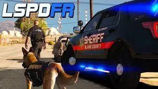 K9 patrol in crackhead county - GTA 5 LSPDFR (LIVE)