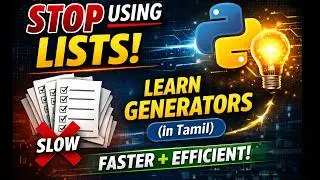 Python Generators Explained in Tamil | Save Memory & Write Better Code