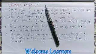 Search Engine | Networking chapter important Short notes