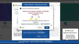 Exemple de malware en 2024 : un rogueware ( scareware )