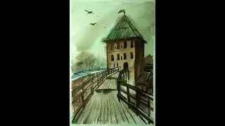 Рисуем Новгородский кремль