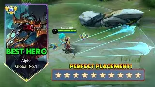 TOP SUPREME ALPHA 100% WINRATE IN GRADING TUTORIAL 2024!! ALPHA BEST BUILD AND EMBLEM 2024