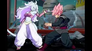 DBFZ Goku Black Raw Lvl 3 punish Medium starter combo (while friends talk about Little Caesars)
