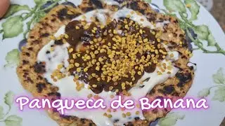 Panqueca de Banana (vegana) com Aveia sem Leite, sem Ovo