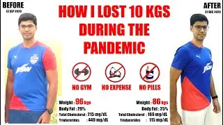How I lost weight (10kgs) during the pandemic? No exercise, No pills!