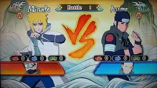 Minato Sup Kakashi vs Asuma Sup Shikamaru - Naruto Ultimate Ninja Storm Revolution no PS3