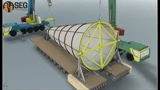 Rigging and transportation Study for a Cyclone Hopper (6300mm/2000mm) Height 14800 mm & 4mm Thick.