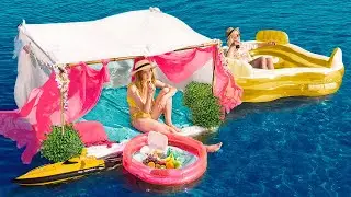 How to Make Camp on the Water? Floating house!