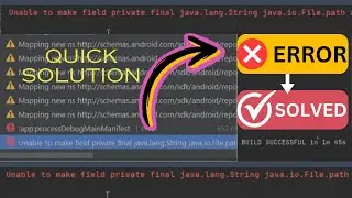 Fix Android Error Unable to Make Field Private Final java.lang.String java.io.File.path Accessible