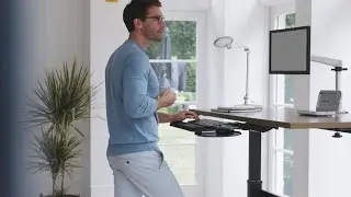 The Transcend Sit to Stand Adjustable Desk - Relax The Back