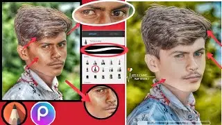 Autodesk face white कैसे करें .autodesk skin smooth editing. PicsArt hair style editing.