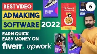 Best video ad making software Earn money with online tool for video marketing | Fiverr Class 6