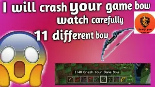 Minecraft, but it have different bow | I will crash your game bow #minecraft