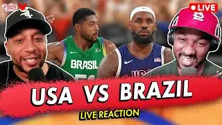 USA-Brazil Quarterfinals reaction: LeBron James & Joel Embiid DOMINATE to lead USA to semifinals