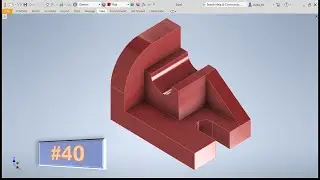 Tutorial Autodesk Inventor Pieza Mecánica Ejercicio 40 CAD ⚙⚙🔩