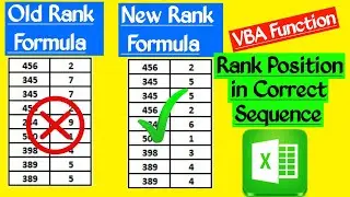 How to Rank Positions in a Sequence in MS Excel.| find rank in excel.